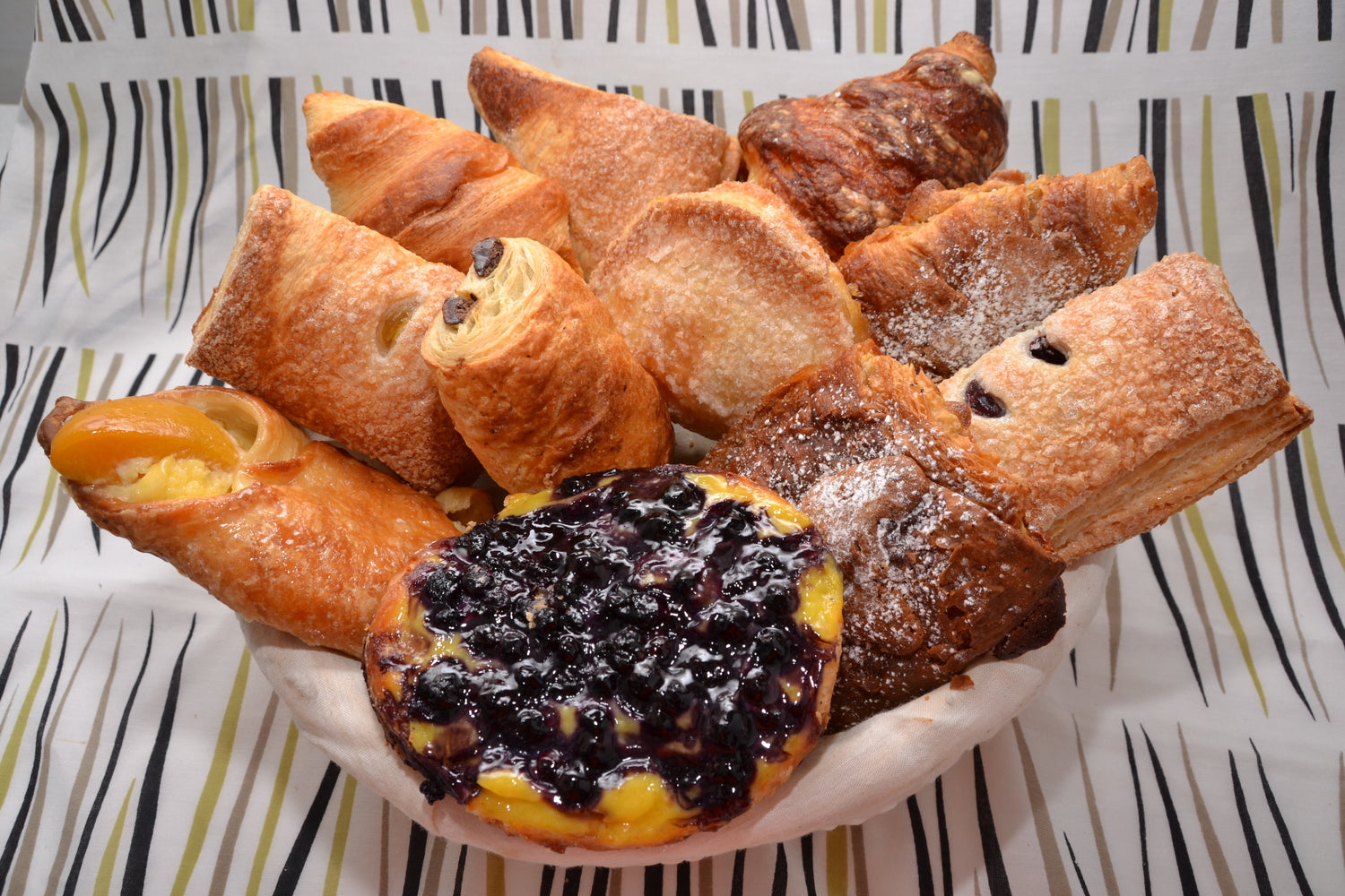 Panier de viennoiserie artisanal